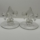 New Martinsville Janice Double Candlestick Holders Pair 5 