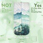 Traveling Camping Outdoor Puffy Blanket Sleeping Bag 59x79 - Pristine Paradise