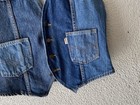 1970s Vtg Levis Indigo Patchwork Denim Fresh Produce Vest M