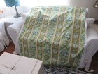 Vintage Rayon Cohama Vat Screen Print Nassau Fabric Off The Bolt Stunning Greens