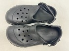Crocs Offroad Sport Clog Shoes Unisex Black Rubber Slip-on - 7 Men 9 Women