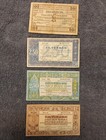 Lot Of 4 Bank Note s Koninkrijk Der Nederlanden Zilverbon 1918  1938  1938  1927