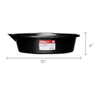 Hyper Tough 7 Qt Oil Drain Pan Leak Proof Easy Pour Automotive Oil Change
