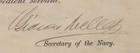 Gideon Welles - Naval Appointment Signed 09 22 1863