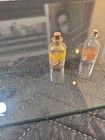  Two Vintage 1972 Pennys In A Miniature Glass Bottle With Cork Stoppers