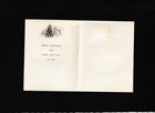 Vtg Christmas Card Tree W Red Candles Village Snow Steel Engraved Unsigned