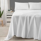 Threadmill 100  Cotton Sheets For King Size Bed - 600 King  Hotel White Solid 