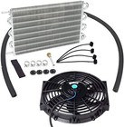 Aluminum 15-1 2  Radiator Remote Transmission Oil Cooler 8 Rows