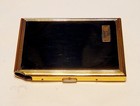 Vintage Colibri Black Lacquer Gold-tone Cigarette Case
