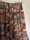 Vintage Worthington Multicolor Patchwork Print A-line Skirt Made In Usa