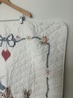 Vtg Peter Rabbit Cross Stitch Quilt Beatrix Potter Crib Blanket Wall Hanging