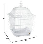 Prevue Pet Products Jumbo Scrollwork Bird Cage 220w White  18-inch     Fast Ship