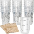 Automotive Paint Mixing Cups - 100 Pack 8oz Plastic Measuring Mixing Cups New