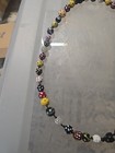 Anique Trade Bead Necklace  Round Skunk 1000 Eye And Other Venetian Glass Beads