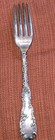 1 Wallace   Sons Mfg  Co  Sterling Silver Lunch Fork 49 Gr  Waverly Pattern 
