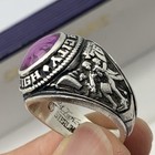 Vintage 1976 Sterling Silver Messer City High School Class Ring