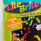 Lite Brite Picture Refill Set Scooby Doo 10 Sheets Classic Travel Pegs Cartoon