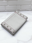 Coach Vintage Valentine Stacked Riveted Heart Leather Business Card  Case Wallet