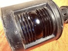 Vintage Ship Nautical Red Glass Lantern Antique Boat Bow Lamp Port Side