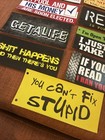 Vintage Funny Bumper Stickers Lot 7 Humor Novelty Unused