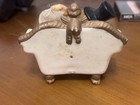 Wilton Inc  Vintage 1970 Bride   Bouquet And Groom   Top Hat Wedding Cake Topper