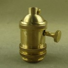 Brass Vintage Retro Antique Edison E26 e27 Lamp Light Bulb Holder Socket Decor