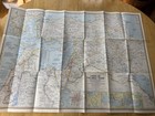 Vintage 1967 National Geographic Lands Of The Bible Today Map Fold-out Poster