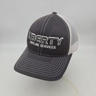 Liberty Pipeline Services Baseball Cap Hat Oil Field Gray Construction Osfa