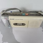 Vintage 80s Beige Sharp Qt-50  w am fm Stereo Radio Cassette Recorder - Read j