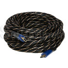 50ft Hdmi 4k Premium Braided Cable 60hz High Speed 1080p Hdtv 3d Ps5 Xbox Cord