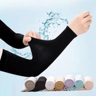 4 Pairs Cooling Arm Sleeves Cover Uv Sun Protection Outdoor Sports Basketball