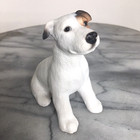 Vintage Jack Russell Puppy Terrier North Light Figurine 1988 Resin 3 75   Read