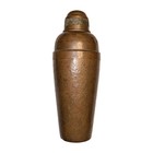 Antique E jb Empire Art Silver Hammered Copper Cocktail Shaker 1920s Art Deco 9   