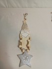 2 Kellie Montana Pottery Christmas  Ornament Primitive farmhouse mcm