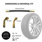 Wiuyntlz 4 Pack Tire Valve Extension   2x 8 25 Flexible Stem Extenders  2x    