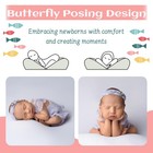 Newborn Photography Posing Pillow  2pc White Butterfly Prop   Basket Filler