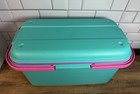 Vintage Eagle Craftstor Sewing Craft Storage Organizer Tote Complete W  Storage