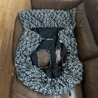 Shopping Cart Cover Baby Highchair Black   Gray Small Zipper Pocket