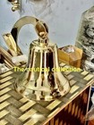 Antique Nautical Hanging Door Bell Brass Ship Big Wall Mounted Handmade Bell