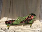 Vintage Chaise Lounge With Carved Swan Mahogany Wood-empire Style 19th Century