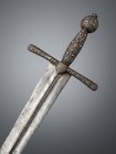 Antique Medieval Italian Estoc Silver Xv Century Medieval Sword 