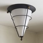 673b Vintage 60 s 70s Mcm Ceiling Light Lamp Fixture Table Chair Porch Danish