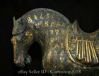 16  Old Chinese Dynasty Bronze Ware Fengshui 12 Zodiac Year Horse Sculpture