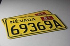 Pair 1981 Original Nevada License Plate  66427a    69369a