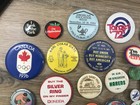 Mixed Lot Vintage Pinback Buttons Advertising Lotical Souvenir Collectible Pins