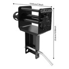 7 85 3 46 10 08in Black Carbon Steel 5400lbs Manual Trailer Stake Pocket Winch