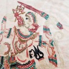 Thai Ramakien Vintage Hand-painted Silk Art Painting Framed Mythology Folk Art