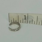 925 Sterling Silver Footprint Toe Ring Adjustable Xs Beach Minimalist New