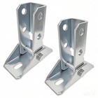 Adjustable Brace Fitting 180 Degree Turn Joint Connector Bracket Fit For 1 2  