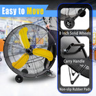 36 Inch 18500 Cfm Heavy Duty High Velocity Barrel Floor Drum Fan For Industrial